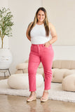 RFM Crop Dylan Full Size Tummy Control High Waist Raw Hem Jeans - Ajonjolí&Spice33 Bazaar