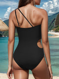 Cutout One Shoulder Sleeveless One-Piece Swimwear - Ajonjolí&Spice33 Bazaar