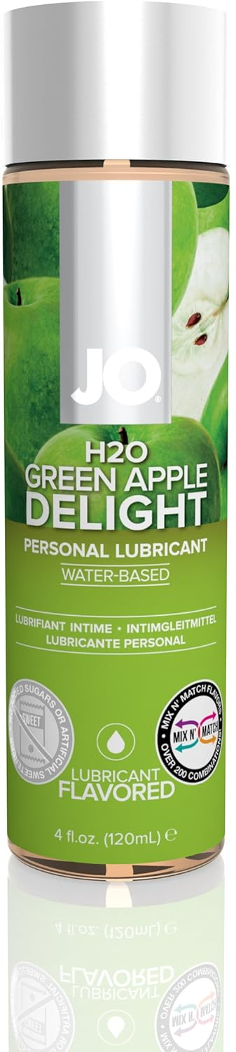 DUO - Jo H2O Flavored Lube Green Apple 4 Ounce (2 Bottles) - Ajonjolí&Spice33 Bazaar