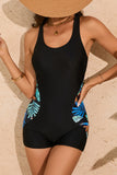 Printed Scoop Neck Wide Strap One-Piece Swimwear - Ajonjolí&Spice33 Bazaar