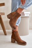 Heel boots Step in style