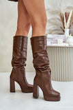 Heel boots Step in style