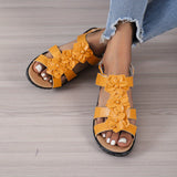 Flowers T-Strap Sandals - Ajonjolí&Spice33 Bazaar