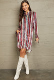 e.Luna Stripe Velvet Dress with Pockets - Ajonjolí&Spice33 Bazaar