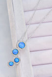 Opal Round Pendant Chain-Link Necklace - Ajonjolí&Spice33 Bazaar