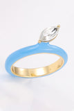 18K Gold Plated Glass Stone Ring - Ajonjolí&Spice33 Bazaar