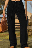 Loose Fit Drawstring Jeans with Pocket - Ajonjolí&Spice33 Bazaar