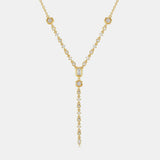 Inlaid Zircon Brass Pendant Necklace - Ajonjolí&Spice33 Bazaar