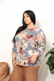Sew In Love  Full Size Flower Print Long Sleeve Top - Ajonjolí&Spice33 Bazaar