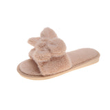 MiMy Plush Flat-Heel Slippers (Grey Purple Pink or Beige) - Ajonjolí&Spice33 Bazaar