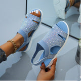 Dayaneira  Bright Diamond Flat Low Heel Sandals with Velcro - Ajonjolí&Spice33 Bazaar