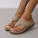 Katherina Vegan Leather flip-flops thick-soled Slippers - Ajonjolí&Spice33 Bazaar