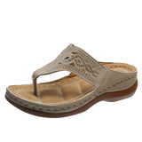 Katherina Vegan Leather flip-flops thick-soled Slippers - Ajonjolí&Spice33 Bazaar