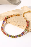 18K Gold Plated Multicolored Zircon Bracelet - Ajonjolí&Spice33 Bazaar