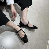 MAry Jane Style Leather Flats (Coffee or Black) - Ajonjolí&Spice33 Bazaar