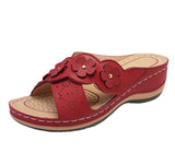 Sarah Comfortable Leather Sandals Slip On Sandals - Ajonjolí&Spice33 Bazaar