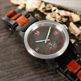 Unisex Handcrafted Engraving Ebony & Rose Wood Watch - Best Gift Idea! - Ajonjolí&Spice33 Bazaar