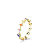 Simple Eternity Rings with Multicolor Zirconia or Enamel Details - Ajonjolí&Spice33 Bazaar