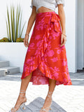 Floral Tied Ruffled Skirt - Ajonjolí&Spice33 Bazaar