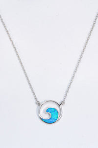 Opal Wave Pendant Necklace - Ajonjolí&Spice33 Bazaar