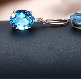Rose Gold-Plated Artificial Gemstone Earrings - Ajonjolí&Spice33 Bazaar