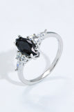 925 Sterling Silver Black Agate Ring - Ajonjolí&Spice33 Bazaar