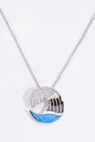 Opal and Zircon Wave Pendant Necklace - Ajonjolí&Spice33 Bazaar