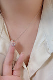 Moonstone Heart Lock Pendant Necklace - Ajonjolí&Spice33 Bazaar