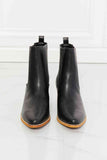 MMShoes Love the Journey Stacked Heel Chelsea Boot in Black - Ajonjolí&Spice33 Bazaar