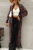 Multicolored Open Front Fringe Hem Cardigan - Ajonjolí&Spice33 Bazaar