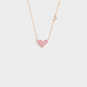 Heart Shape Rose Gold-Plated Pendant Necklace - Ajonjolí&Spice33 Bazaar