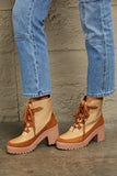 East Lion Corp Lace Up Lug Booties - Ajonjolí&Spice33 Bazaar