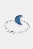 925 Sterling Silver Moon Shape Aventurine Ring - Ajonjolí&Spice33 Bazaar