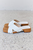 Weeboo Step Into Summer Criss Cross Wooden Clog Mule in White - Ajonjolí&Spice33 Bazaar