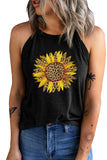 Sunflower Graphic Round Neck Tank - Ajonjolí&Spice33 Bazaar