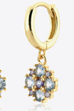 Inlaid Zircon 925 Sterling Silver Drop Earrings - Ajonjolí&Spice33 Bazaar