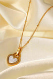 Contrast Heart Pendant Necklace - Ajonjolí&Spice33 Bazaar
