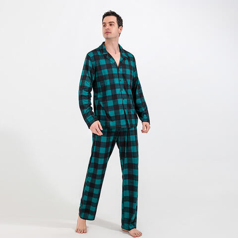 Men Plaid Shirt and Pants Set - Ajonjolí&Spice33 Bazaar