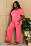 Heimish My Favorite Full Size Off-Shoulder Jumpsuit with Pockets - Ajonjolí&Spice33 Bazaar