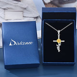Embellish 925 Silver Cross Necklace: Butterfly, double Heart, Heart, Infinity, Wings, Sunflower, or Knot  Available - Ajonjolí&Spice33 Bazaar