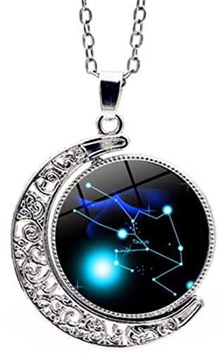 Zodiac Necklace Jewelry 12 Constellation Horoscope - Ajonjolí&Spice33 Bazaar