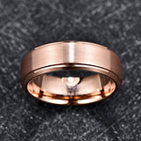 Mens Rose Gold Ring 8mm or SIlver Ring 8mm - Ajonjolí&Spice33 Bazaar