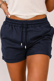 Drawstring Waist Cuffed Shorts - Ajonjolí&Spice33 Bazaar