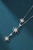 925 Sterling Silver 3 Star Drop Pendant Necklace - Ajonjolí&Spice33 Bazaar