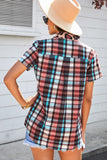 Plaid Pocket Short Sleeve Shirt - Ajonjolí&Spice33 Bazaar