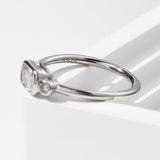925 Sterling Silver Geometric Zircon Ring - Ajonjolí&Spice33 Bazaar