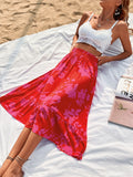 Printed Elastic Waist Skirt - Ajonjolí&Spice33 Bazaar