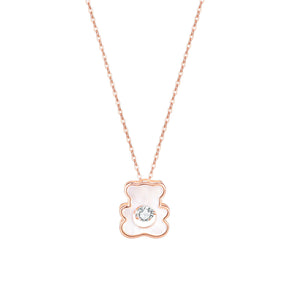 Rose Gold Plated or 925 Silver Plated Teddy Bear with Cubic Zirconia - Ajonjolí&Spice33 Bazaar