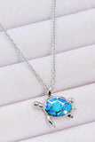 Opal Turtle Pendant Chain-Link Necklace - Ajonjolí&Spice33 Bazaar
