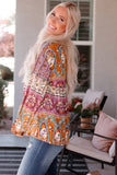 Bohemian Long Flounce Sleeve V-Neck Blouse - Ajonjolí&Spice33 Bazaar